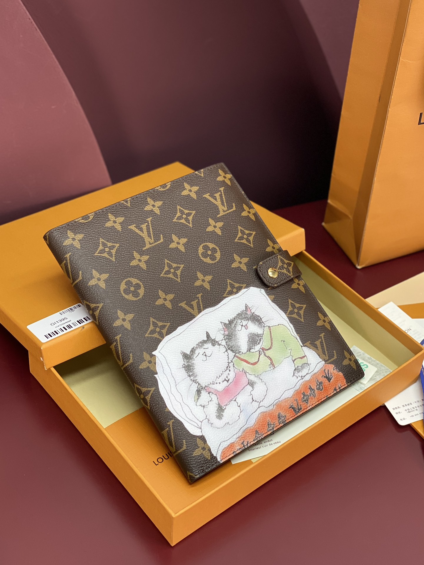 GI1395 Desk Agenda Cover MM  18x23x2cm