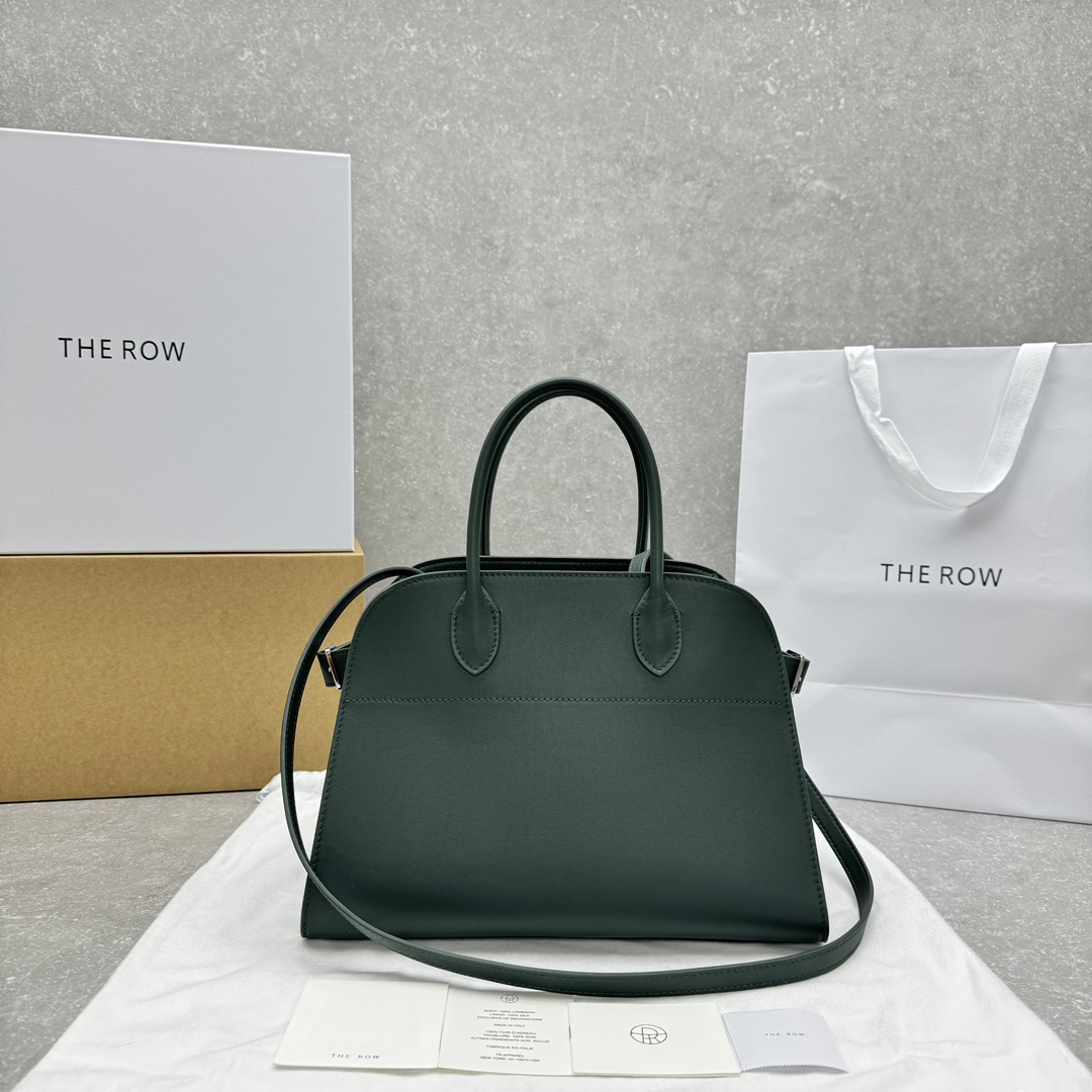 THE  ROW Margaux 12  가죽 백 32X15x25cm