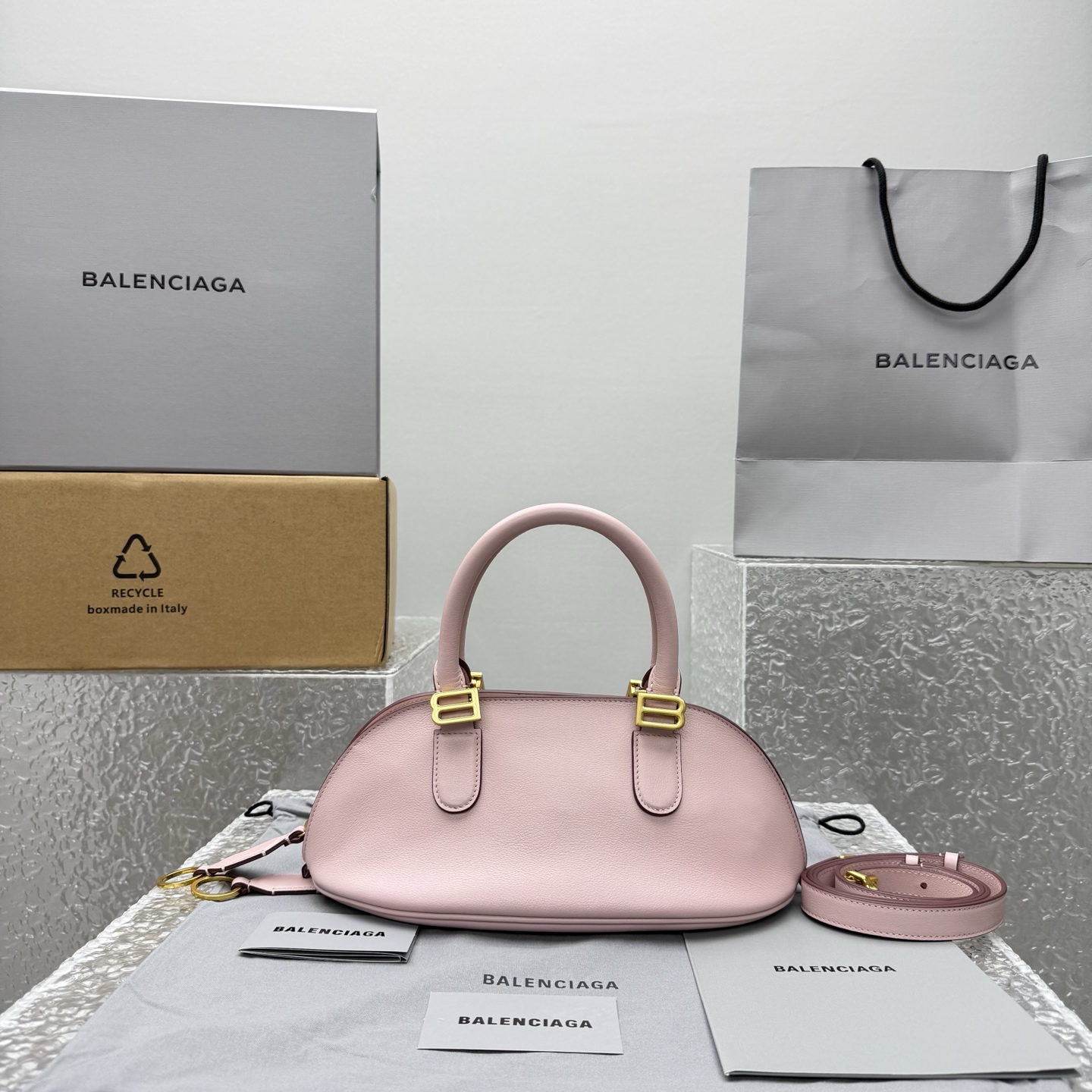 볼레로 볼링백 미니 로즈 쿼츠  30x 13（24） x  16cm