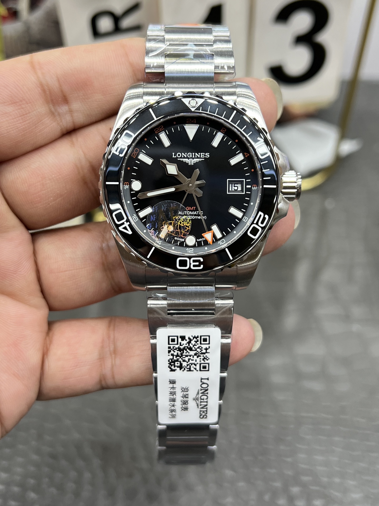 AF l 41mm l 2836 l 론진 하이드로 콘퀘스트 GMT L3.790.4.56.6