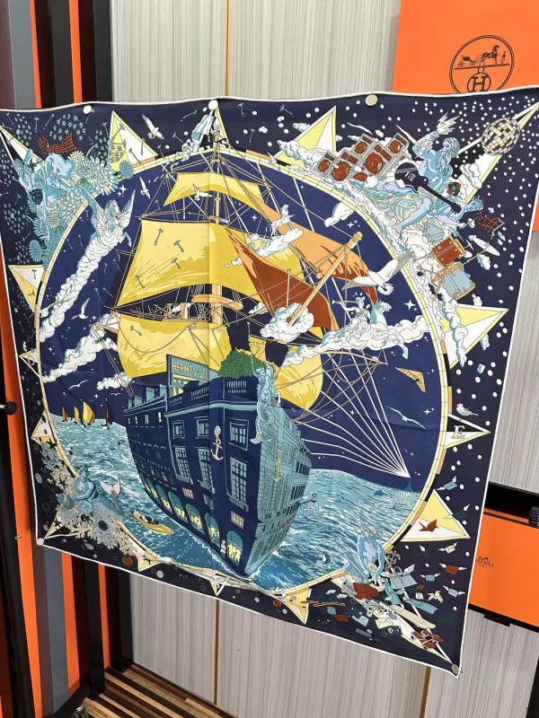 Hermès Flagship 90 square scarf